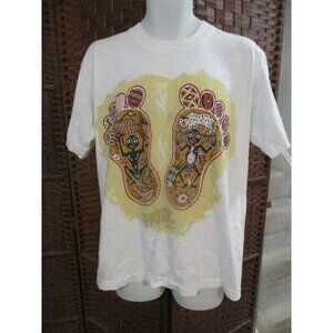 Vintage 90s Ziggie Studio Native American Print T Shirt Chief Seattle Quote XL